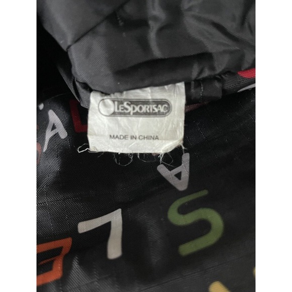 Le sport Sac Crossbody Small Black With Colorful Wording Vintage Retired… - Picture 7 of 9